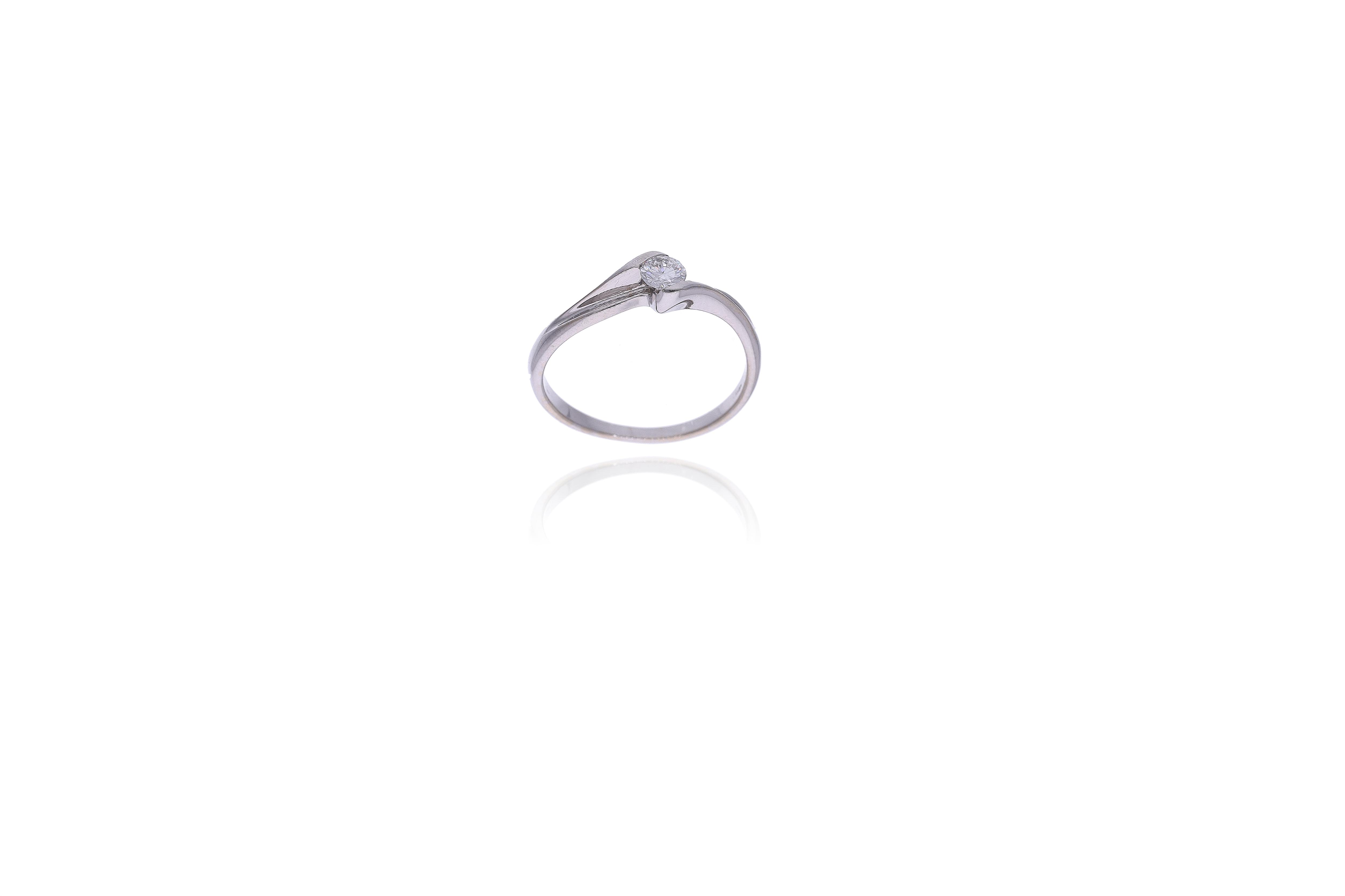 Anello con diamante - Asta Preziosi