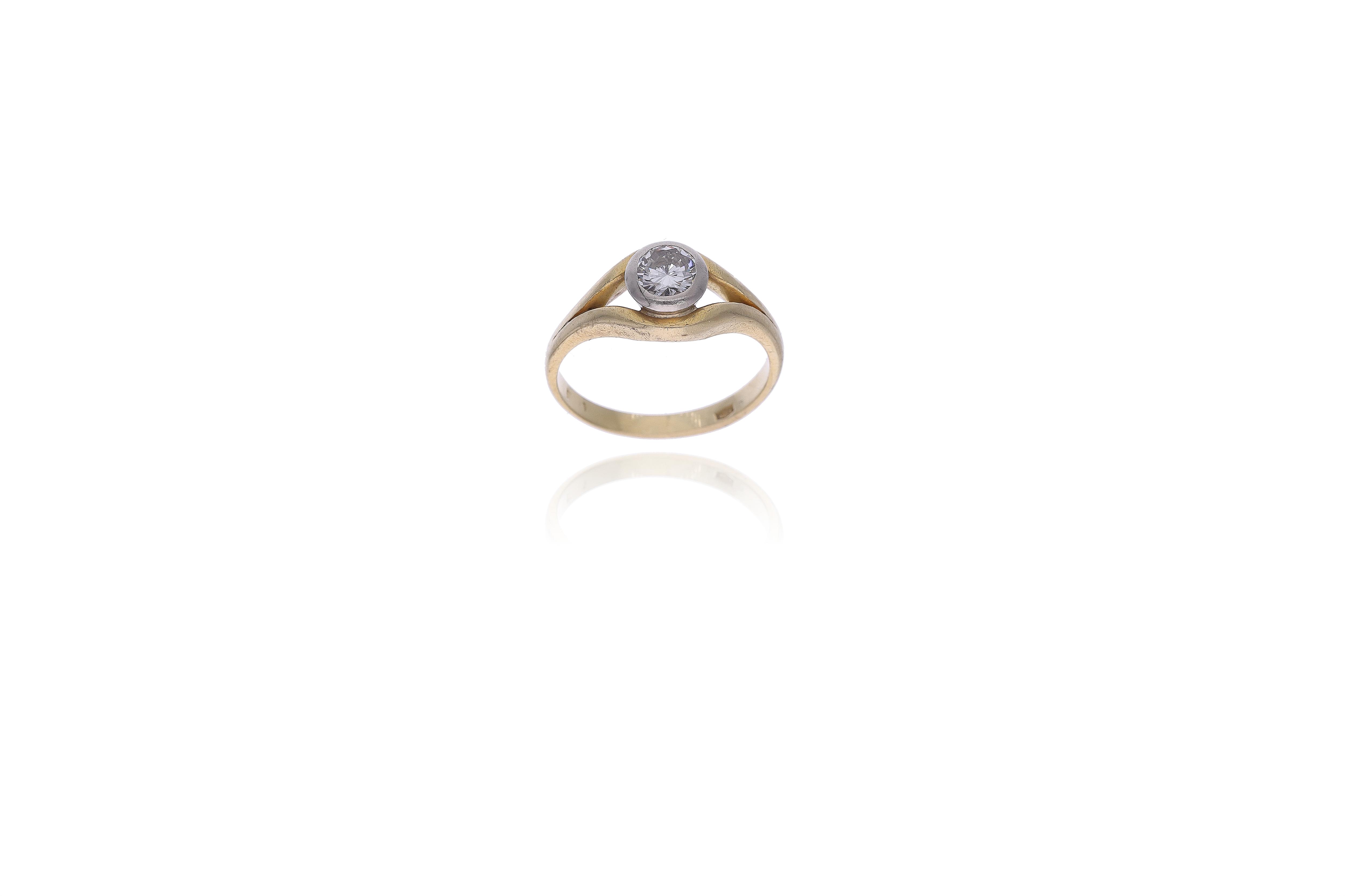Anello con diamante - Asta Preziosi