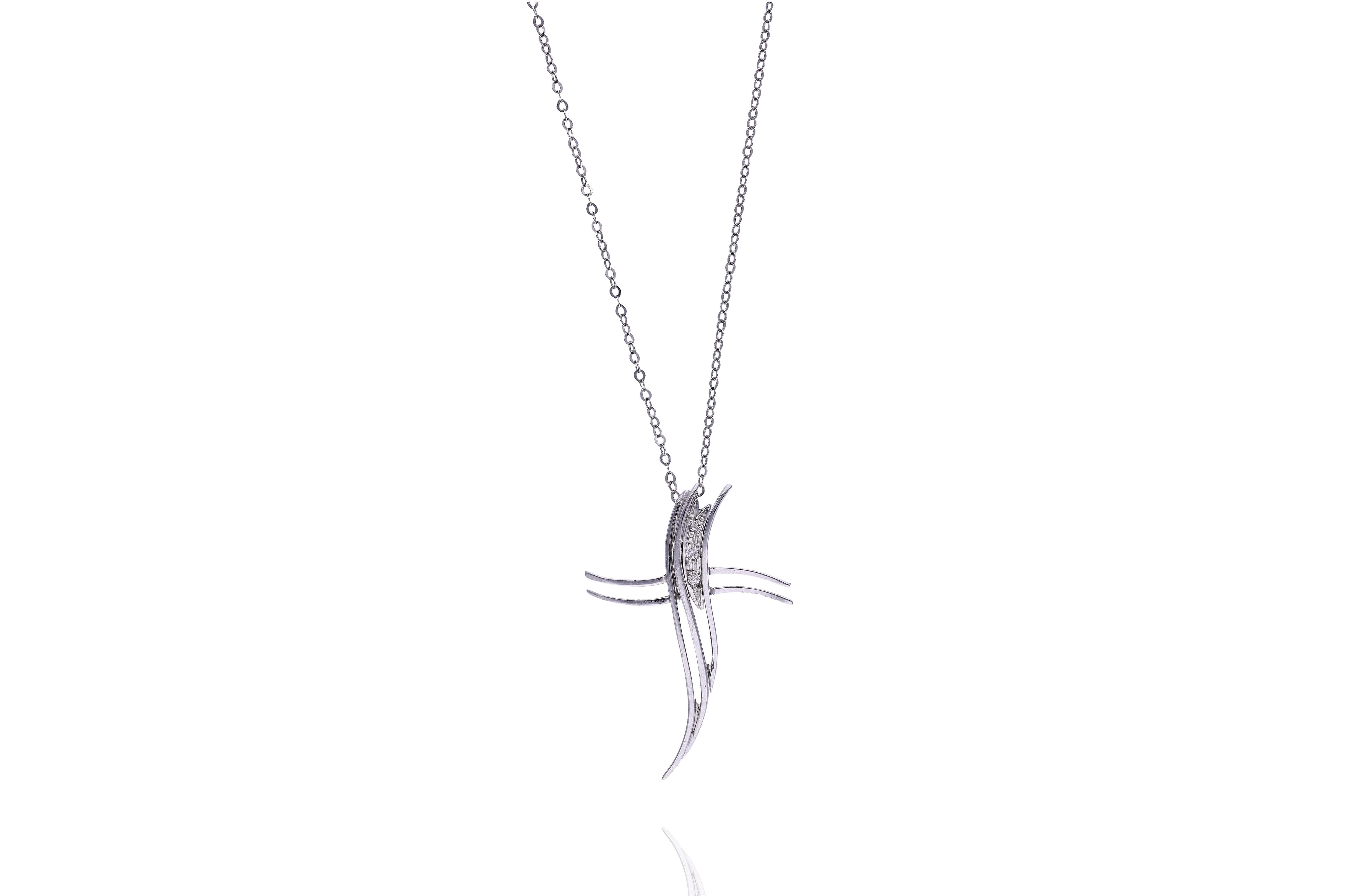 Collana con ciondolo con diamanti - Asta Preziosi