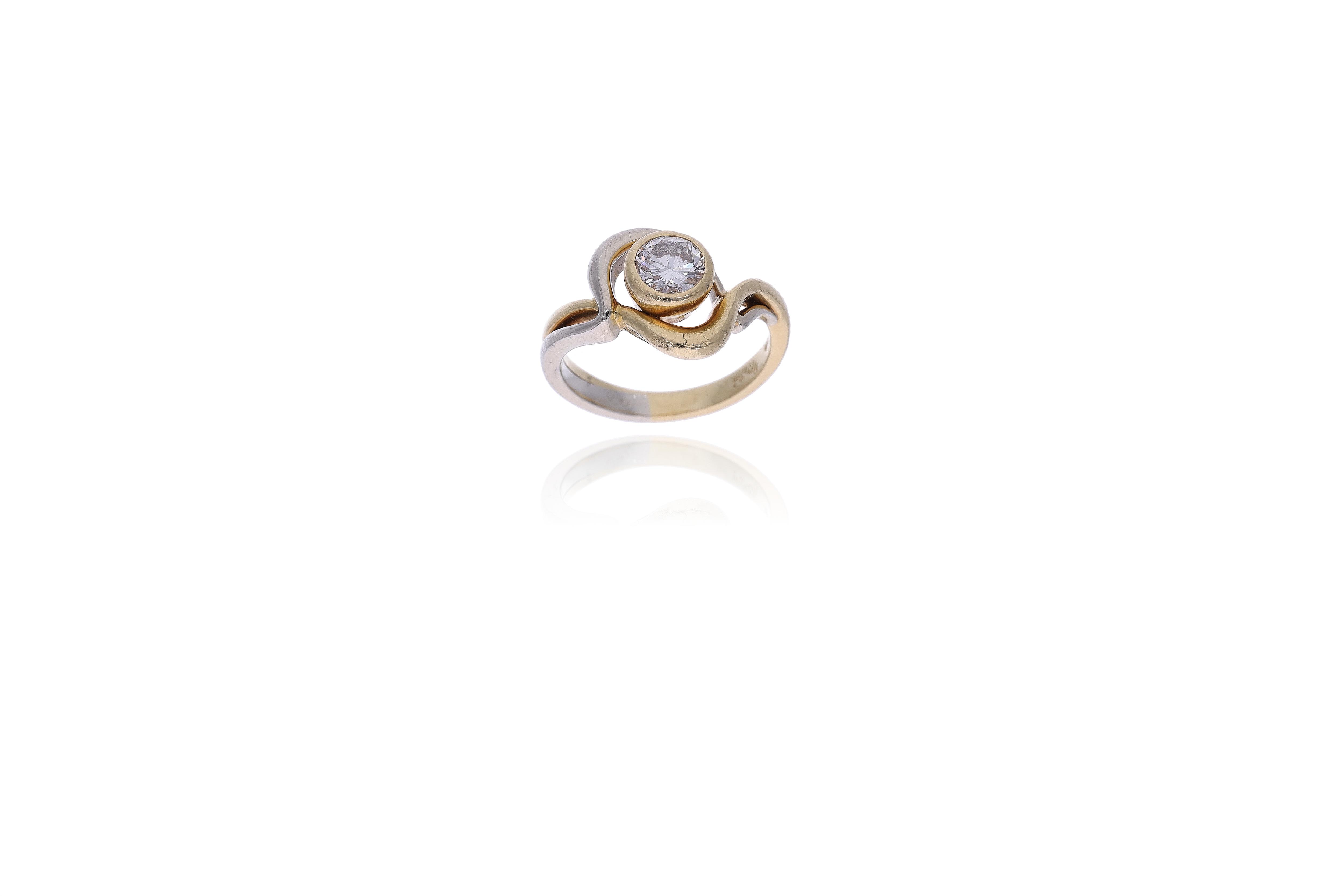 Damiani anello con diamante - Asta Preziosi