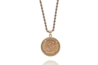 Collana e ciondolo con moneta - Asta Preziosi