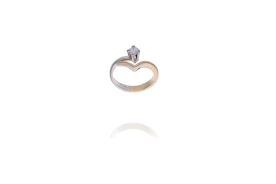 Anello con diamante - Asta Preziosi