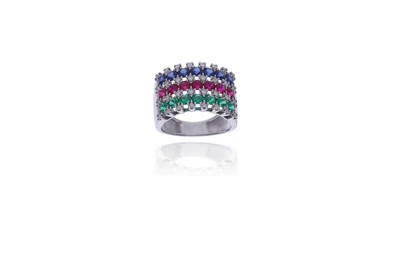 Anello con diamanti e pietre - Asta Preziosi Anello con diamanti e pietre - Asta Preziosi