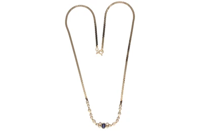 Collana con diamanti e zaffiro - Asta Preziosi Collana con diamanti e zaffiro - Asta Preziosi