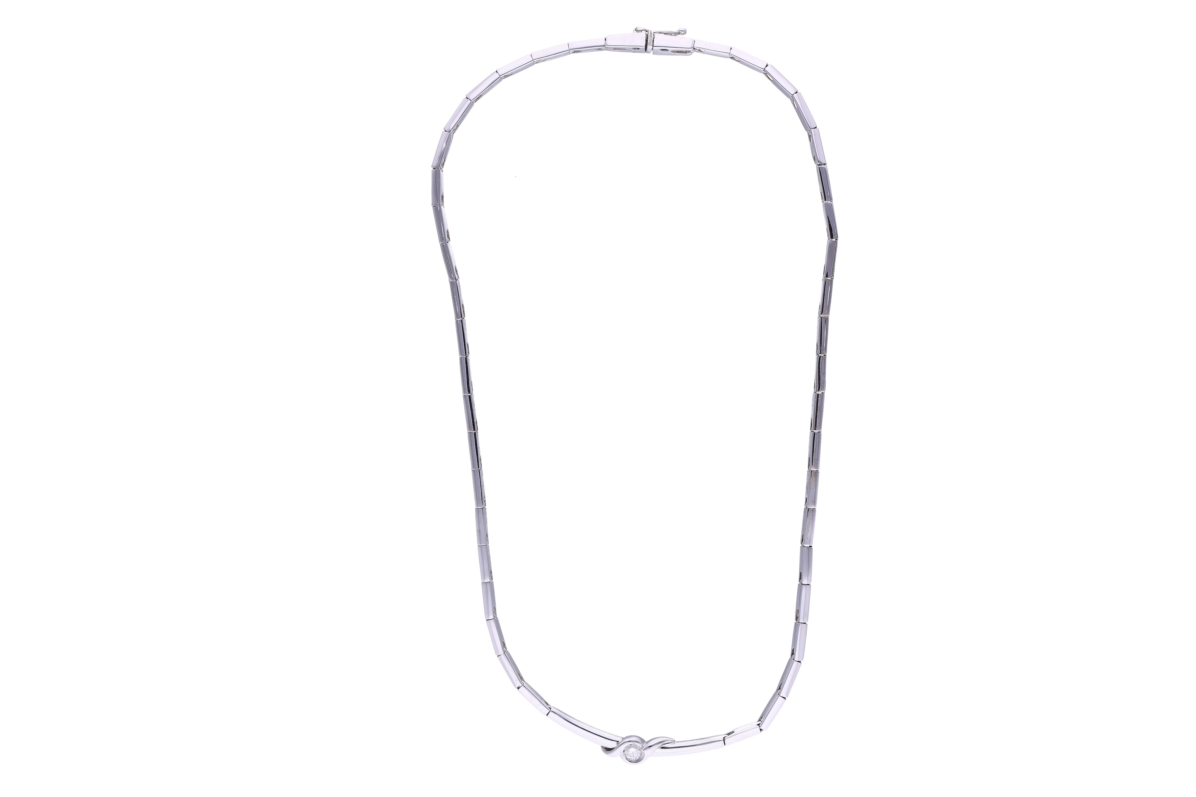 Collana con diamante - Asta Preziosi