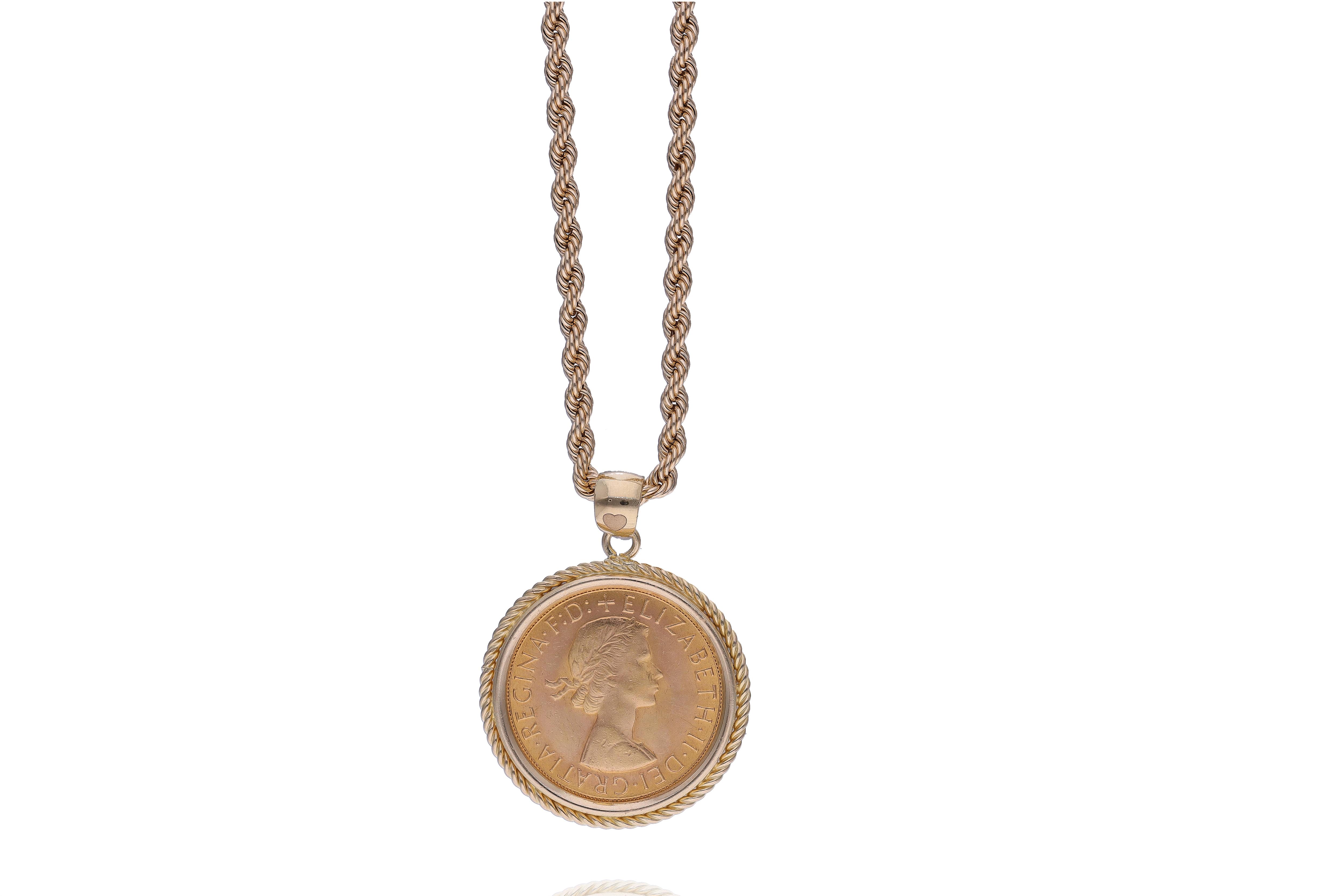 Collana e ciondolo con moneta - Asta Preziosi