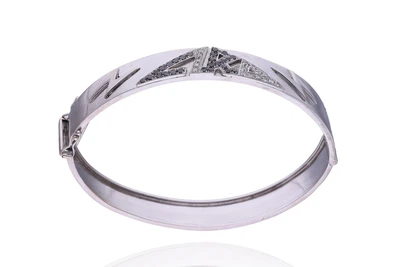 Bracciale con diamanti, diamanti neri e pietre - Asta Preziosi Bracciale con diamanti, diamanti neri e pietre - Asta Preziosi