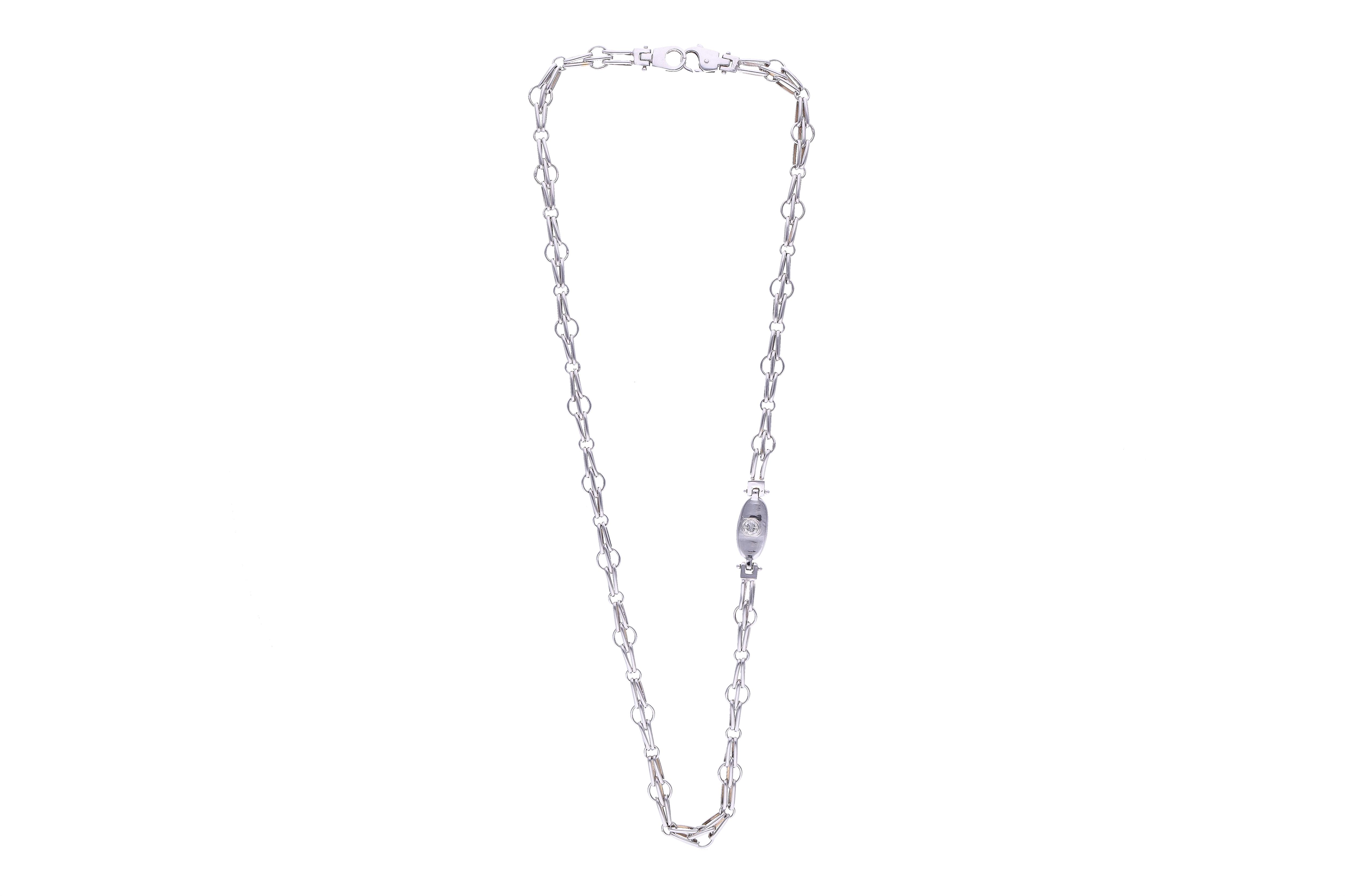 Collana con diamante - Asta Preziosi