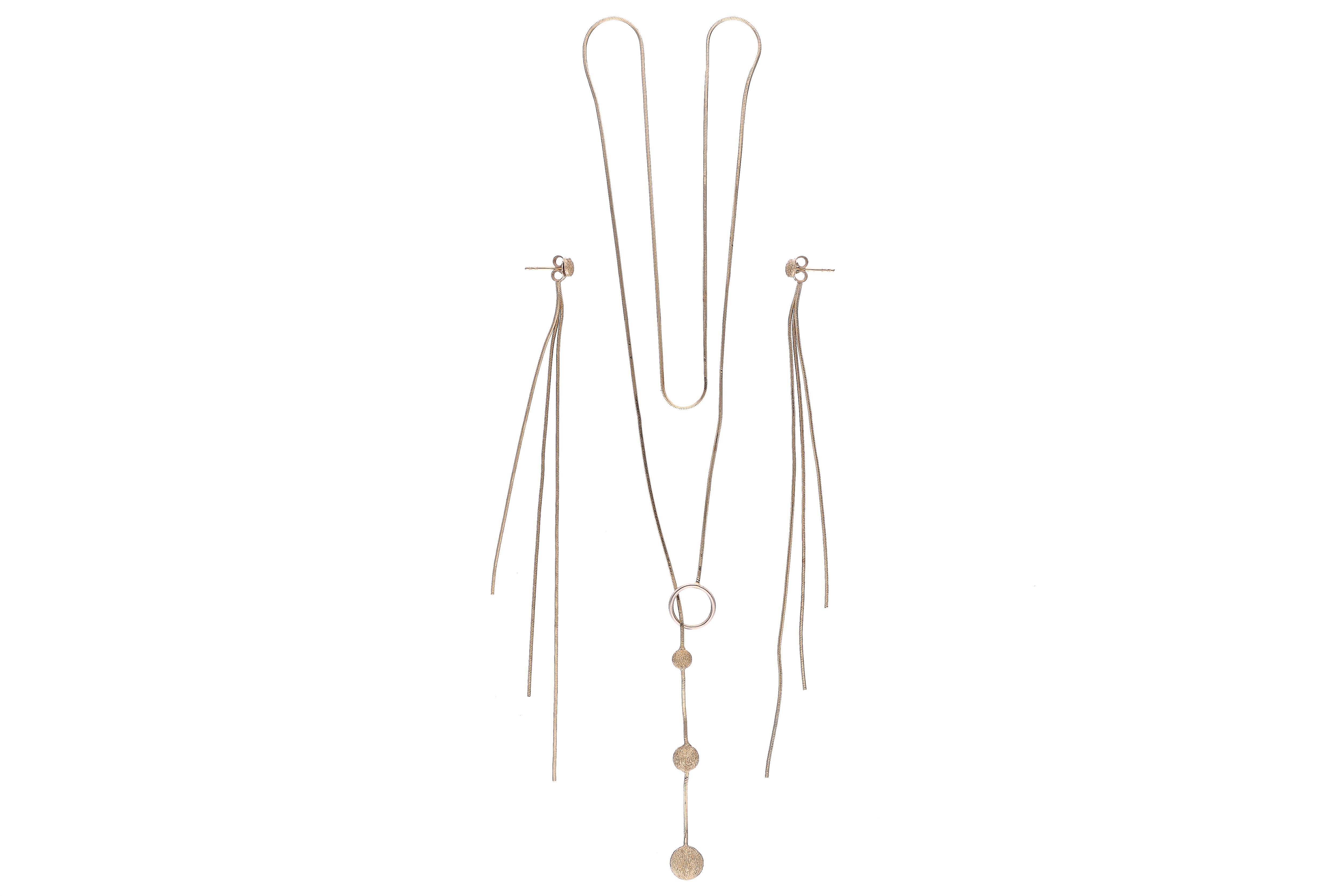 Collana ed orecchini in oro - Asta Preziosi