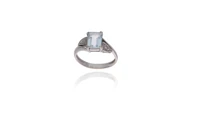 Anello con acquamarina e diamanti - Asta Preziosi Anello con acquamarina e diamanti - Asta Preziosi