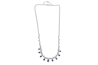 Collana con diamanti e zaffiri - Asta Preziosi Collana con diamanti e zaffiri - Asta Preziosi