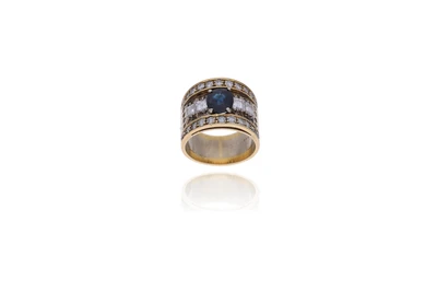Anello con zaffiro e diamanti - Asta Preziosi Anello con zaffiro e diamanti - Asta Preziosi