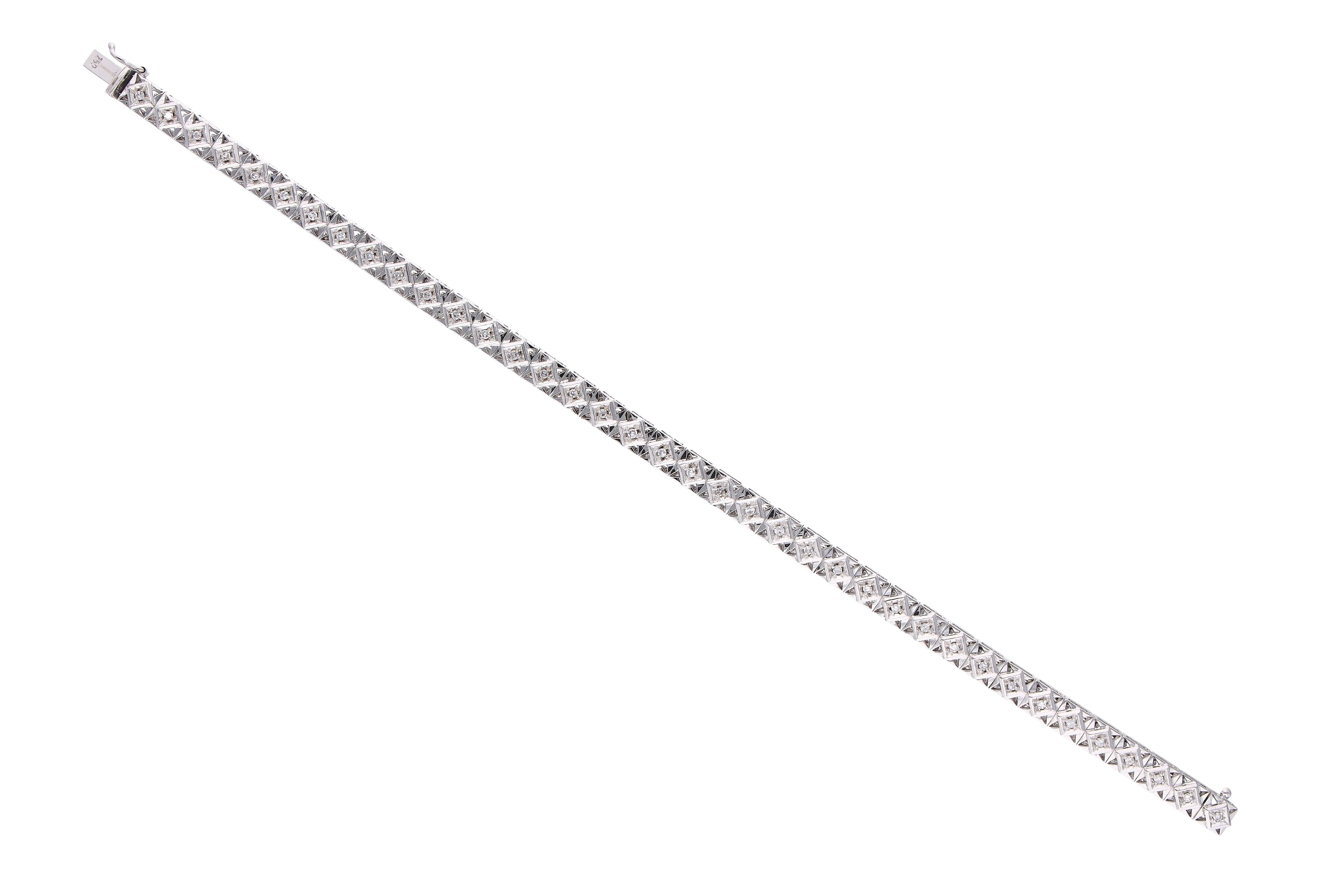 Bracciale con diamanti - Asta Preziosi