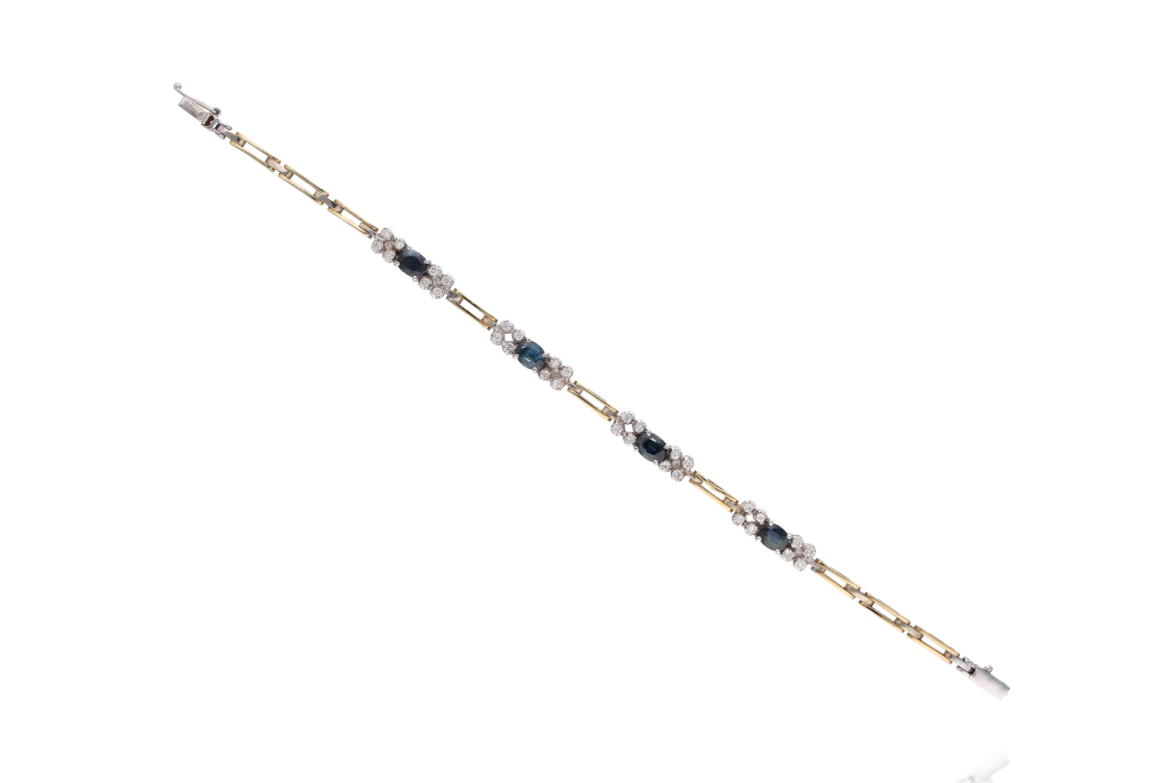 Bracciale con zaffiri e diamanti - Asta Preziosi