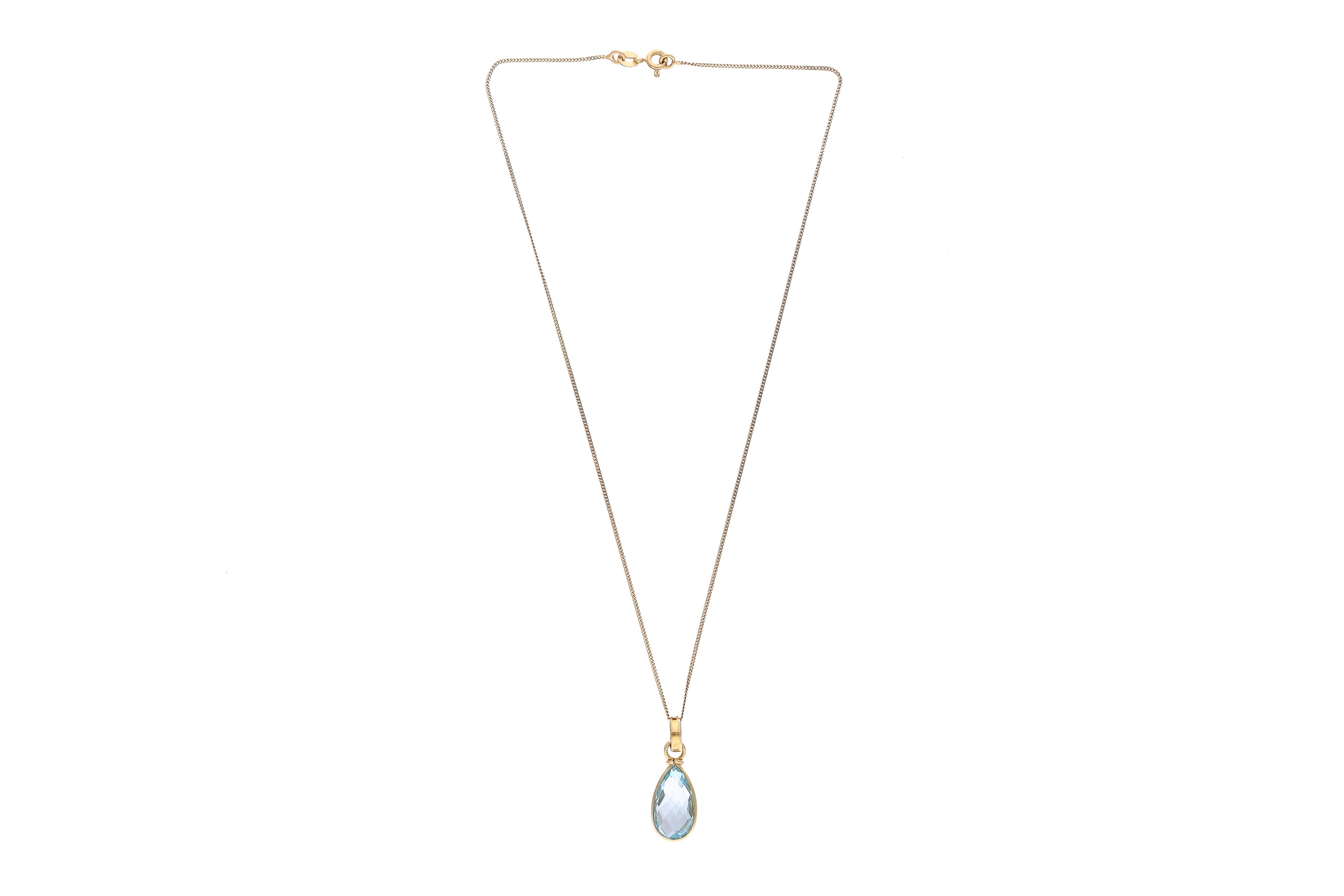 Collana con ciondolo con topazio - Asta Preziosi