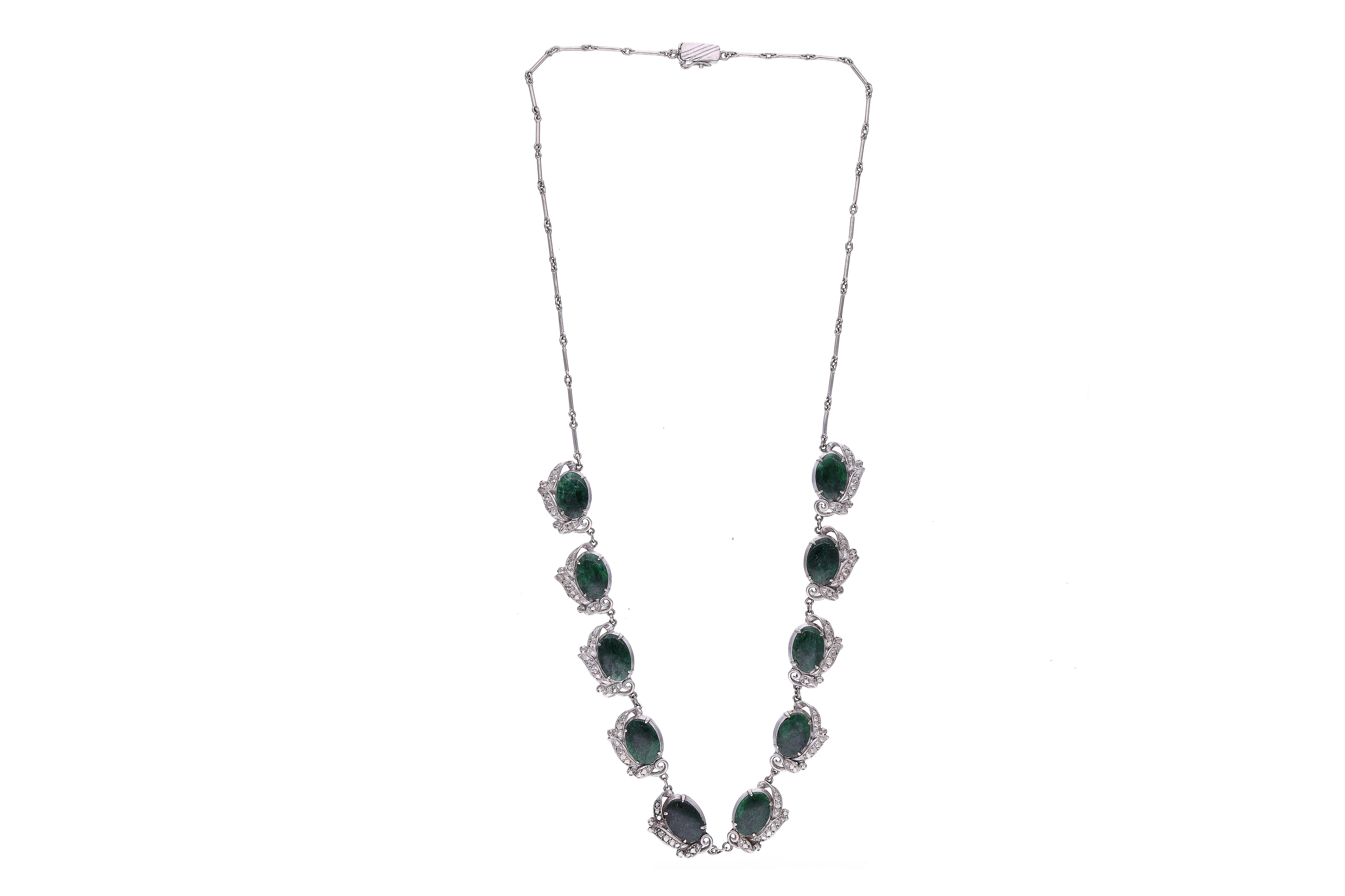 Collana con giada trattata - Asta Preziosi