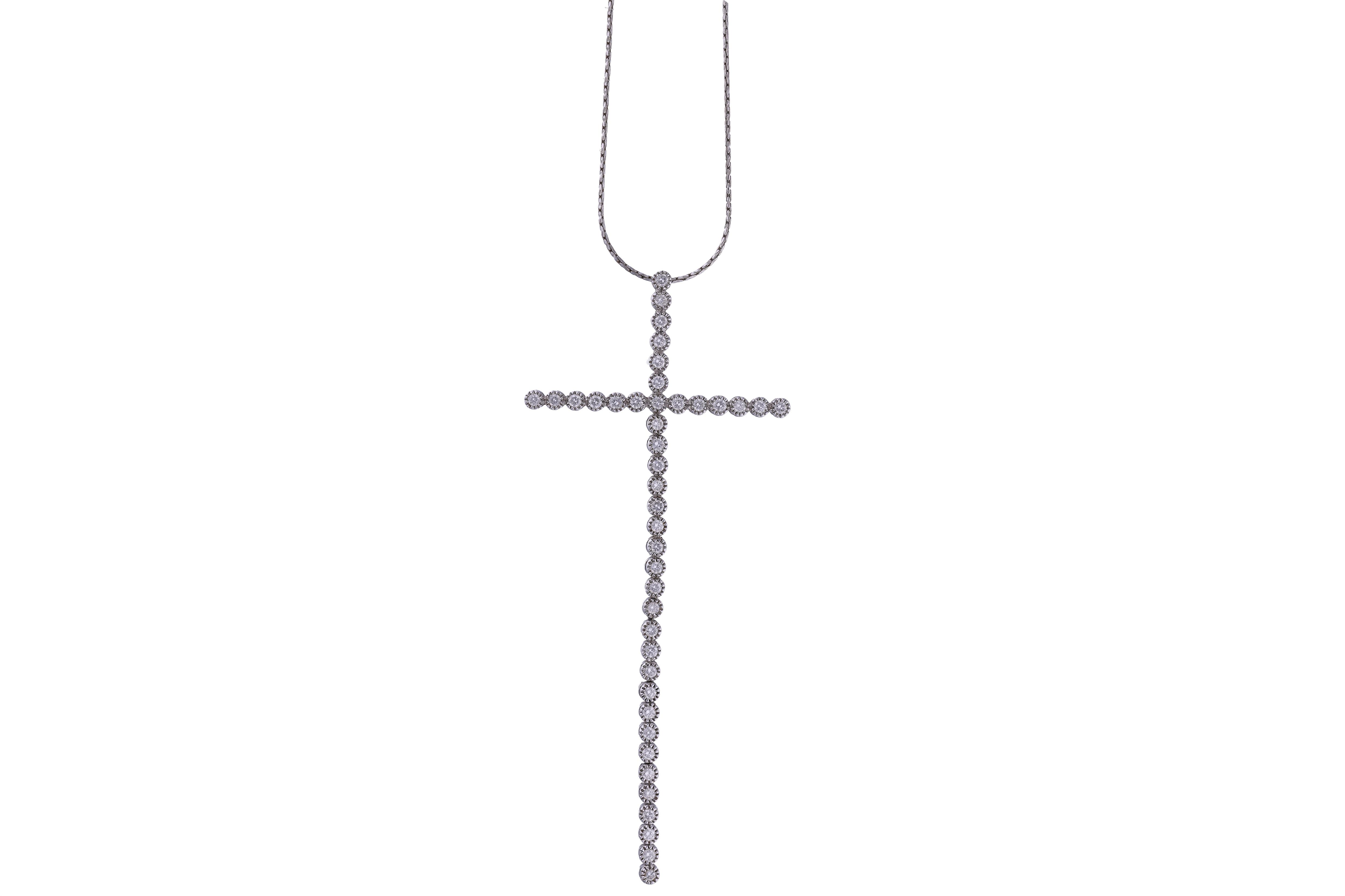 Collana con pendente con diamanti - Asta Preziosi