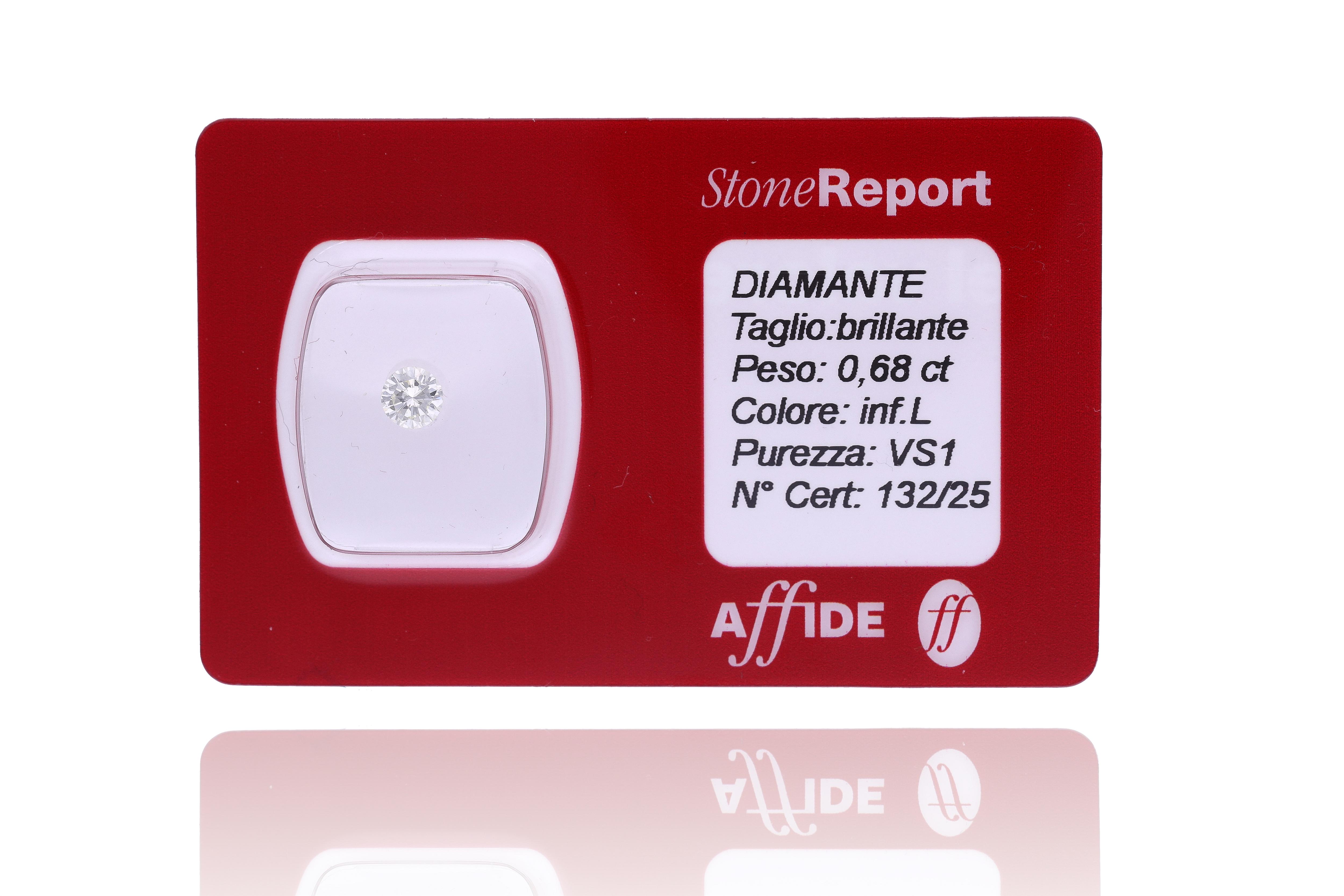 Diamante taglio brillante ct 0,68 - Asta Preziosi
