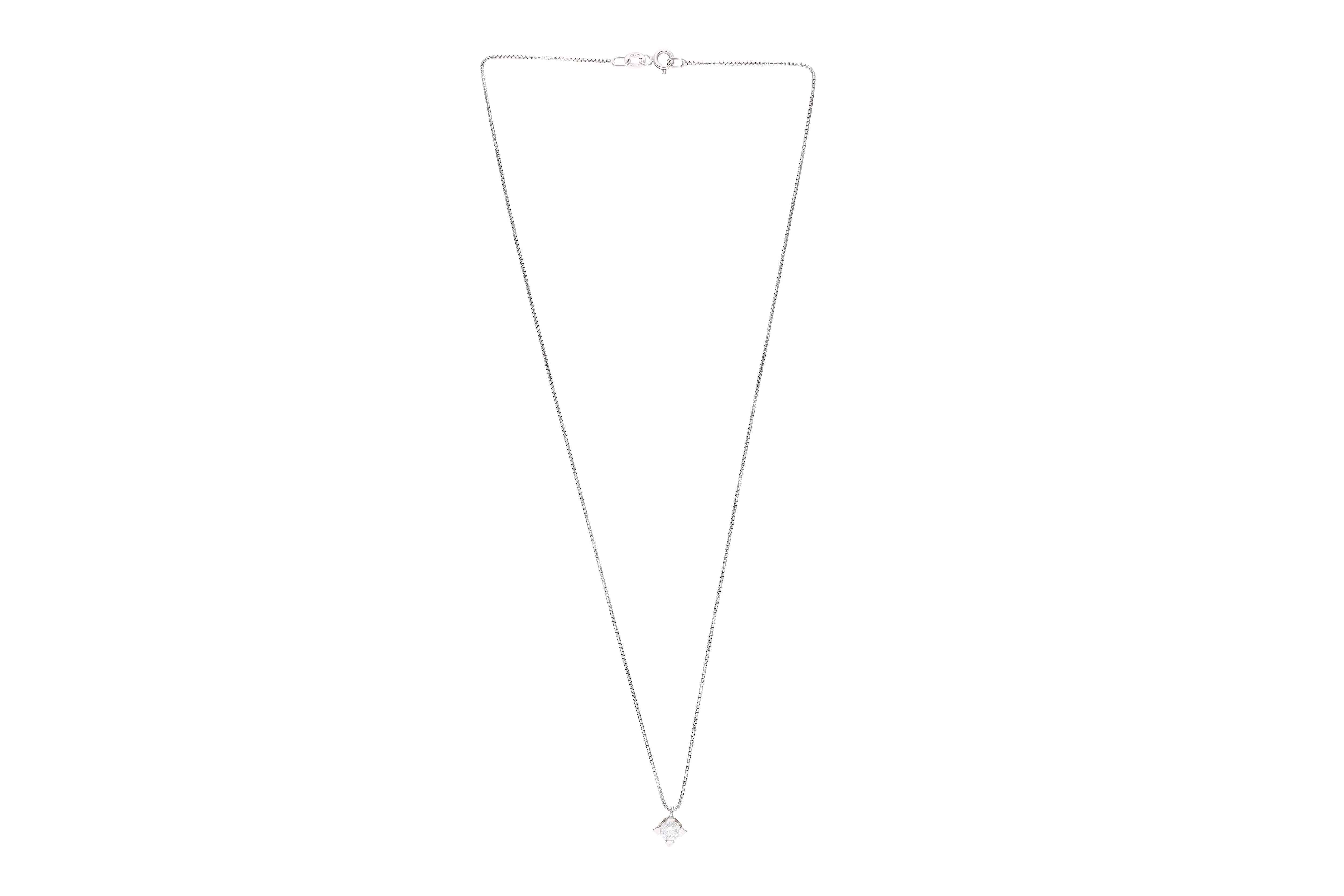 Collana con diamante - Asta Preziosi