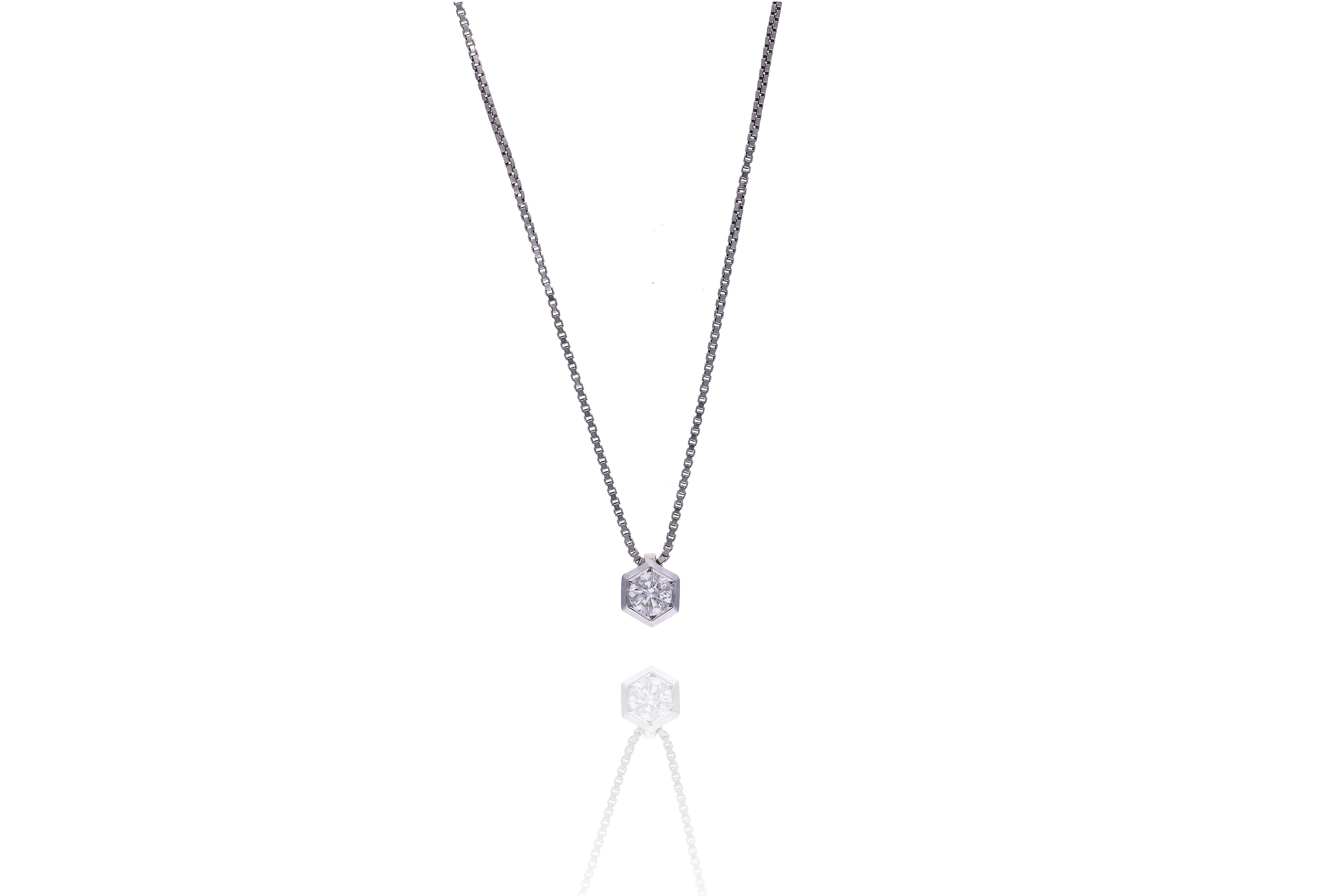 Collana con diamante - Asta Preziosi