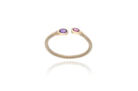 Bracciale con tormalina, ametista e diamanti - Asta Preziosi Bracciale con tormalina, ametista e diamanti - Asta Preziosi