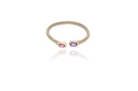 Bracciale con tormalina, ametista e diamanti - Asta Preziosi Bracciale con tormalina, ametista e diamanti - Asta Preziosi