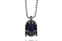 Collana con ciondolo con zaffiro e diamanti - Asta Preziosi Collana con ciondolo con zaffiro e diamanti - Asta Preziosi
