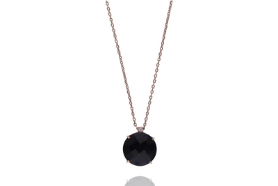 Collana con ciondolo con pietra e diamante - Asta Preziosi Collana con ciondolo con pietra e diamante - Asta Preziosi