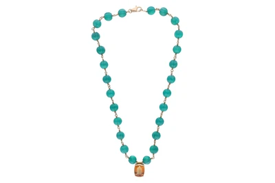 Collana con quarzo e pietre - Asta Preziosi Collana con quarzo e pietre - Asta Preziosi