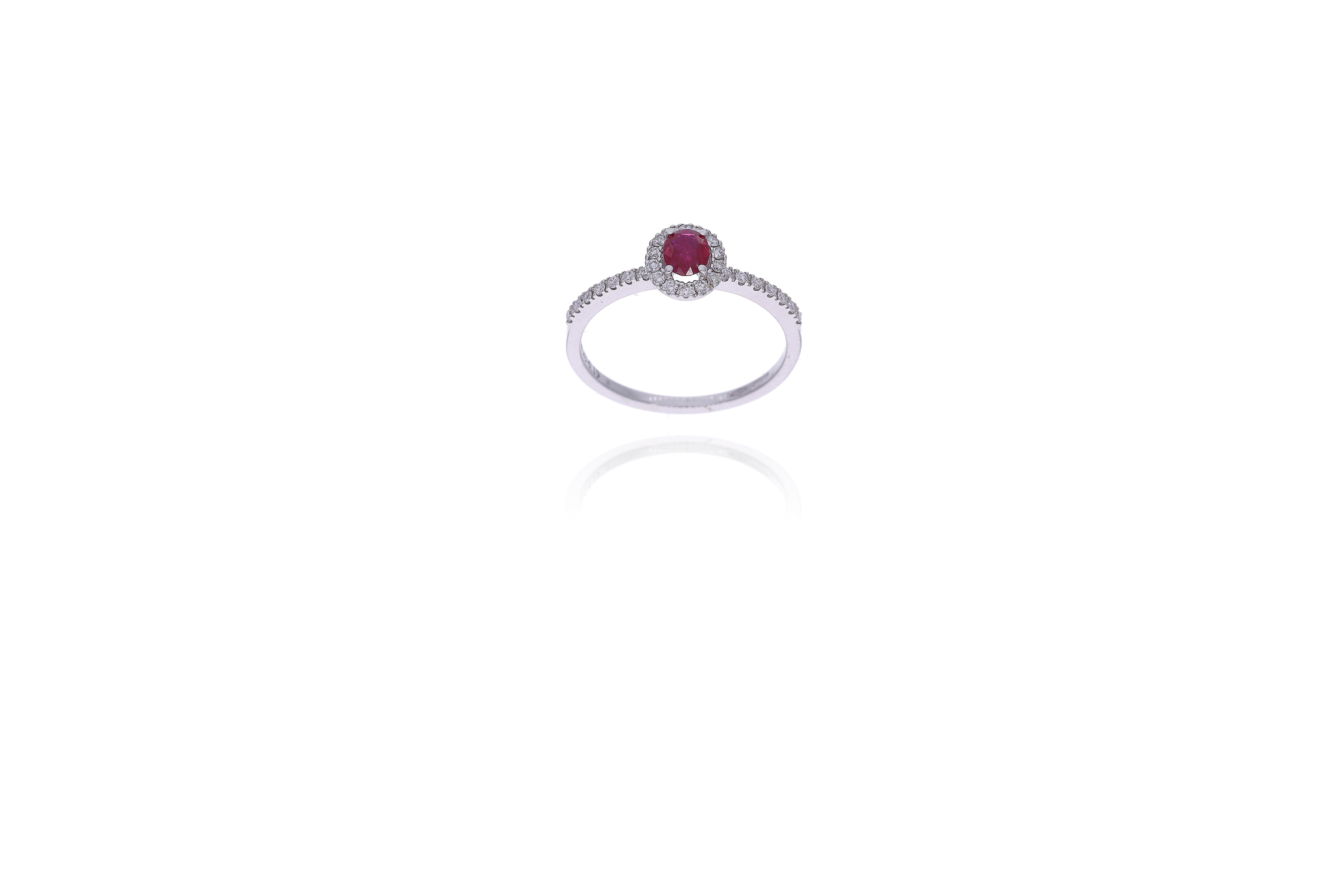 Anello con rubino e diamanti - Asta Preziosi