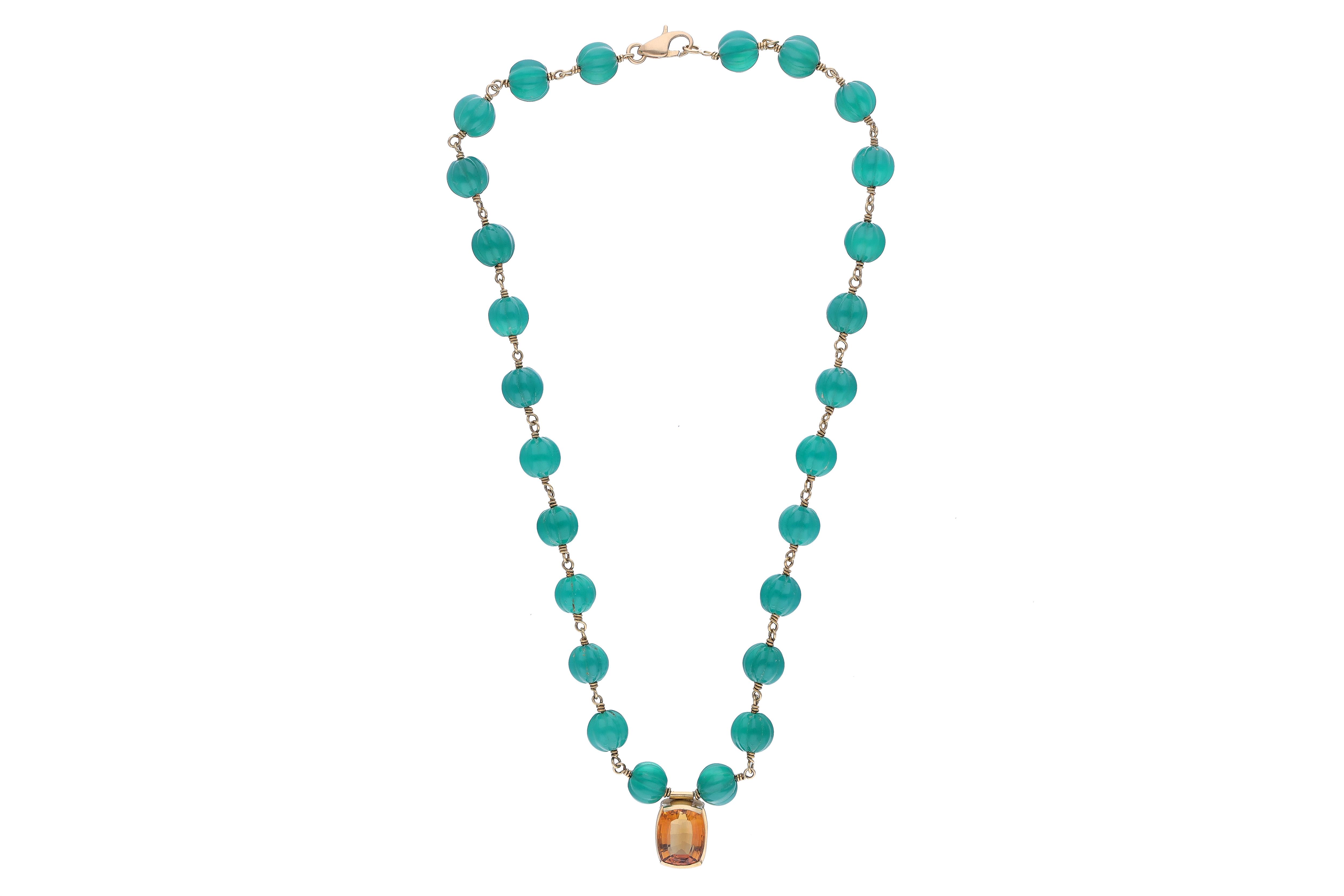Collana con quarzo e pietre - Asta Preziosi