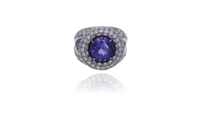 Anello con tanzanite e diamanti - Asta Preziosi Anello con tanzanite e diamanti - Asta Preziosi
