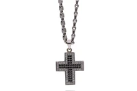 Collana con ciondolo con diamanti, diamanti neri e pietre - Asta Preziosi Collana con ciondolo con diamanti, diamanti neri e pietre - Asta Preziosi