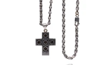 Collana con ciondolo con diamanti, diamanti neri e pietre - Asta Preziosi Collana con ciondolo con diamanti, diamanti neri e pietre - Asta Preziosi