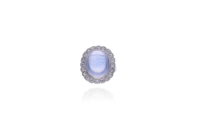 Anello con pietra e diamanti - Asta Preziosi Anello con pietra e diamanti - Asta Preziosi