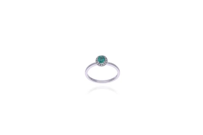 Anello con smeraldo e diamanti - Asta Preziosi Anello con smeraldo e diamanti - Asta Preziosi