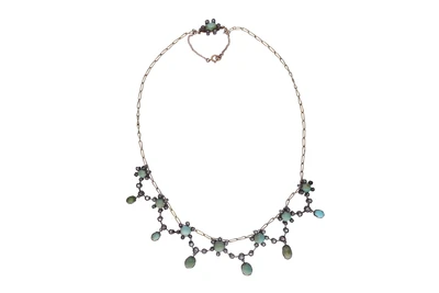 Collana con diamanti e pietre - Asta Preziosi