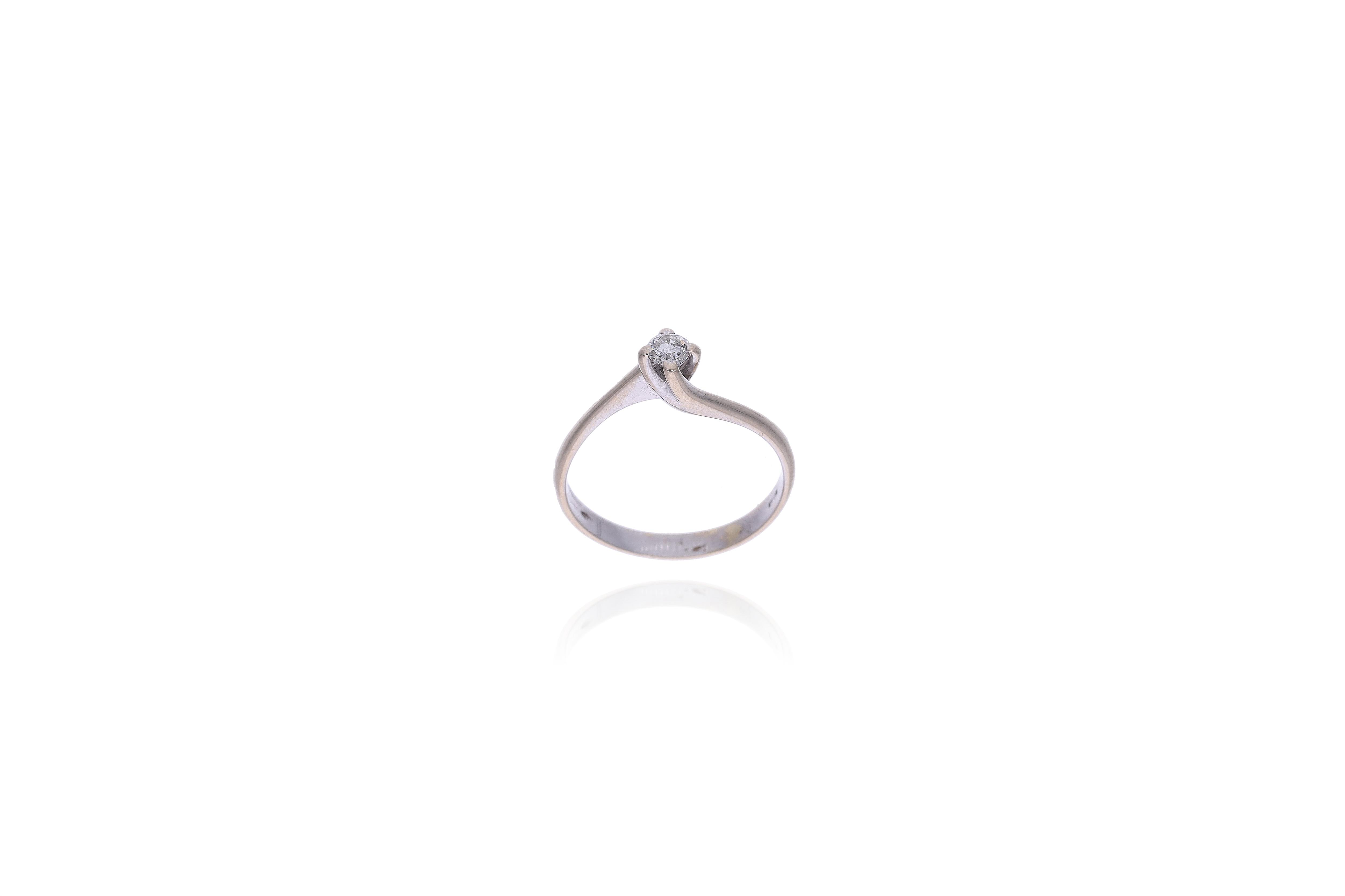 Anello con diamante - Asta Preziosi