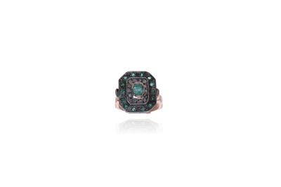 Anello con diamanti e smeraldi - Asta Preziosi Anello con diamanti e smeraldi - Asta Preziosi