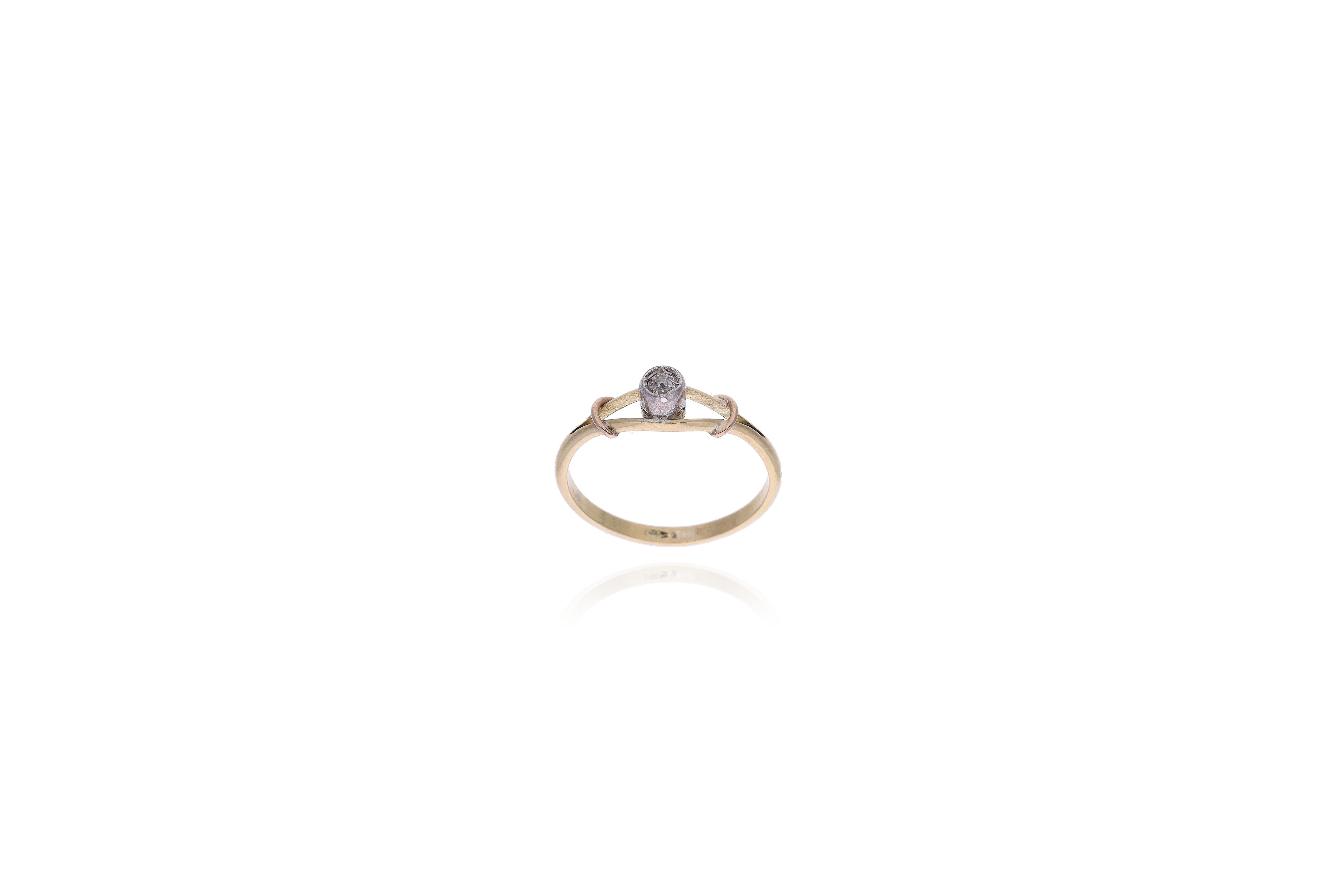 Anello con diamante - Asta Preziosi