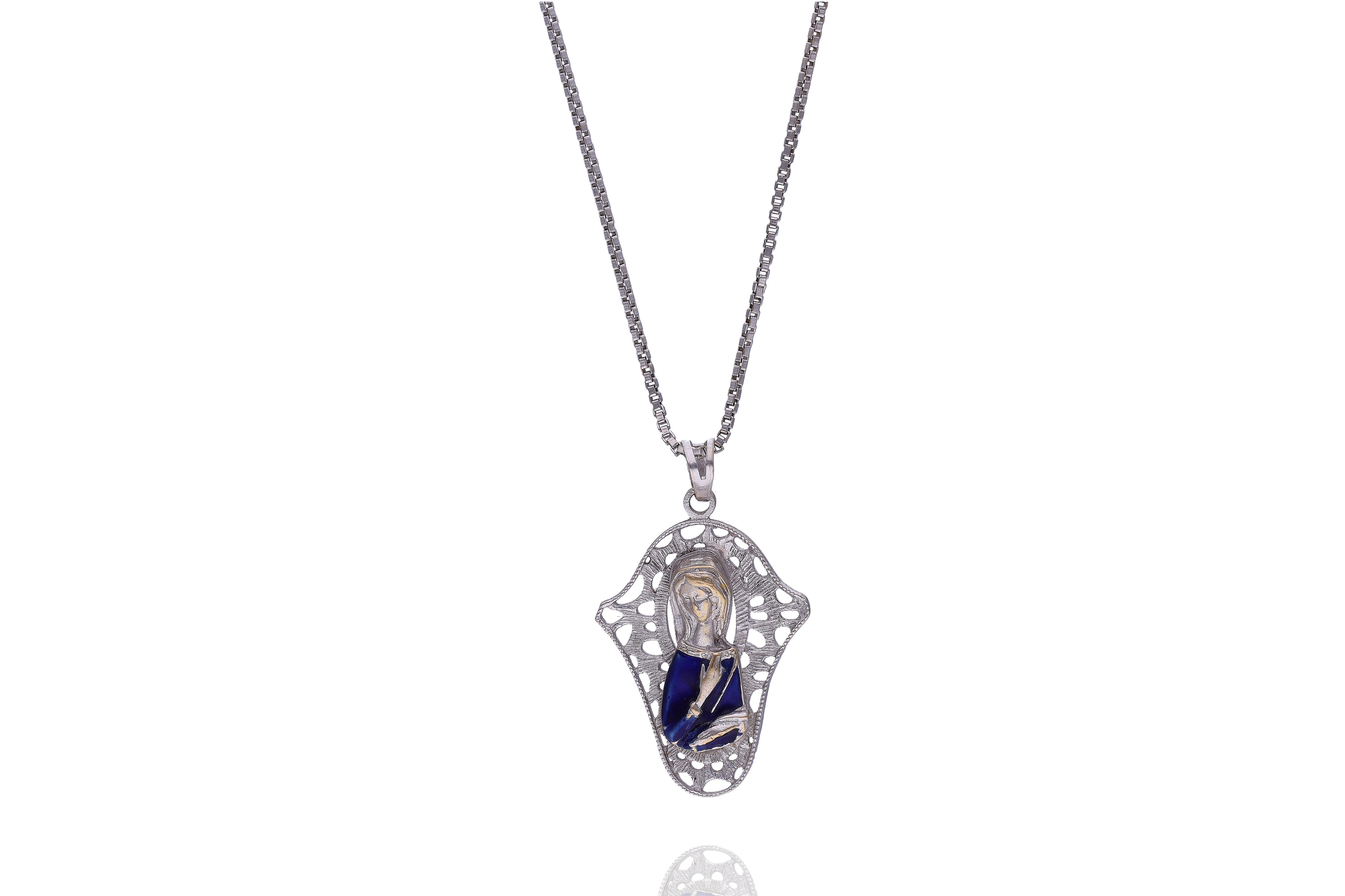 Collana con ciondolo con smalto - Asta Preziosi