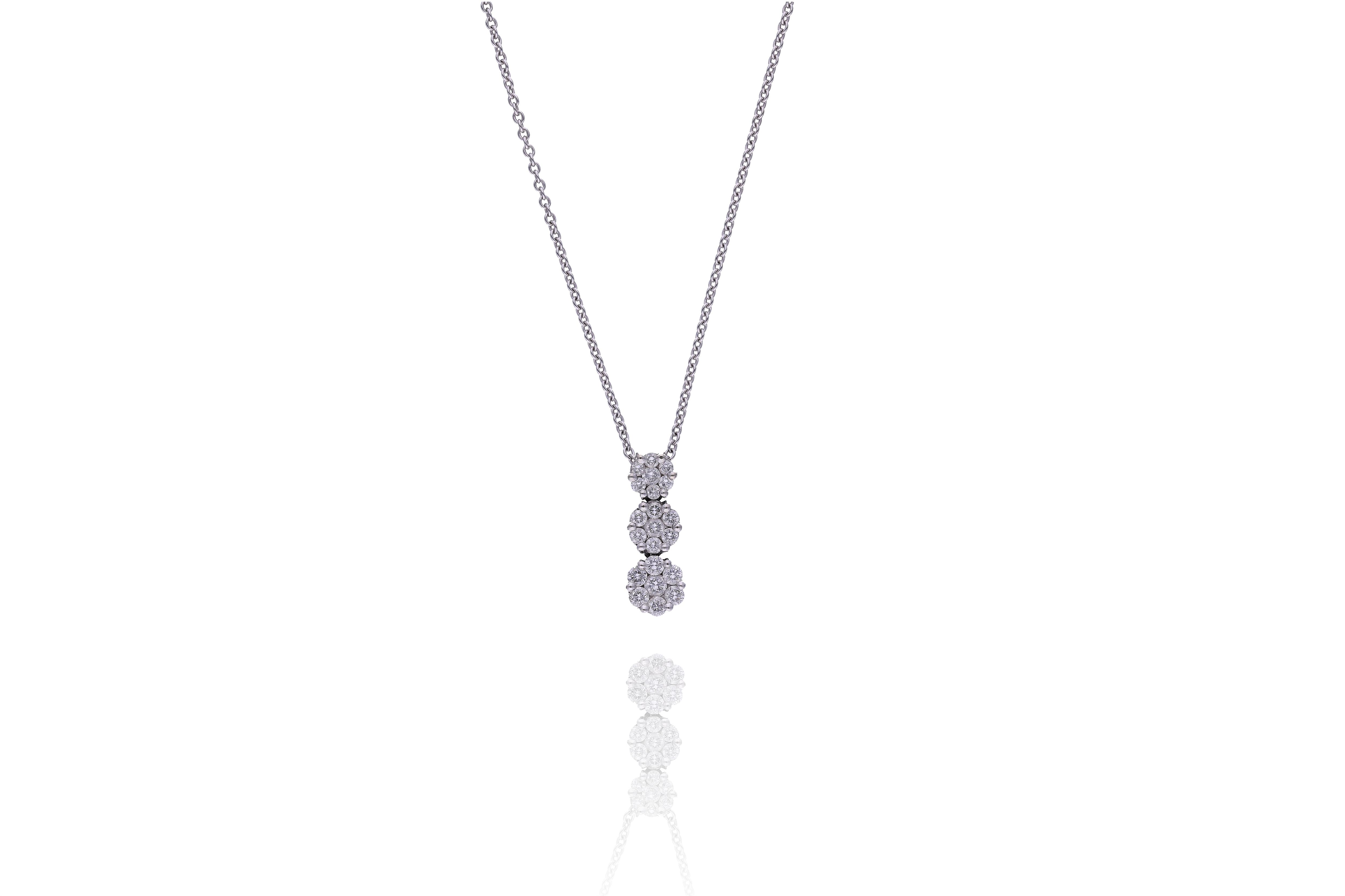 Giorgio Visconti, collana con ciondolo con diamanti - Asta Preziosi