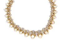 Collana con perle coltivate e diamanti - Asta Preziosi Collana con perle coltivate e diamanti - Asta Preziosi