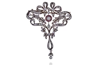 Spilla con diamanti e rubini - Asta Preziosi Spilla con diamanti e rubini - Asta Preziosi