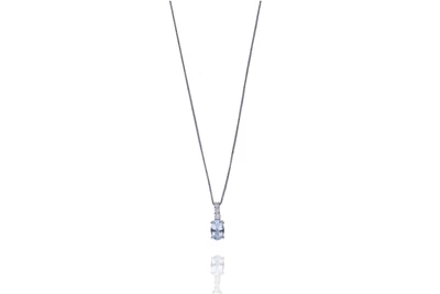 Collana con pendente con acquamarina e diamanti - Asta Preziosi Collana con pendente con acquamarina e diamanti - Asta Preziosi