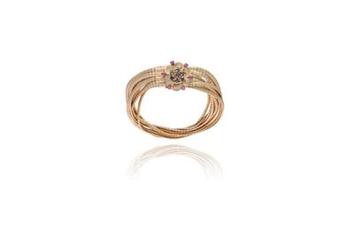 Fratelli Filippini, bracciale con rubini, zaffiri e pietra - Asta Preziosi Fratelli Filippini, bracciale con rubini, zaffiri e pietra - Asta Preziosi