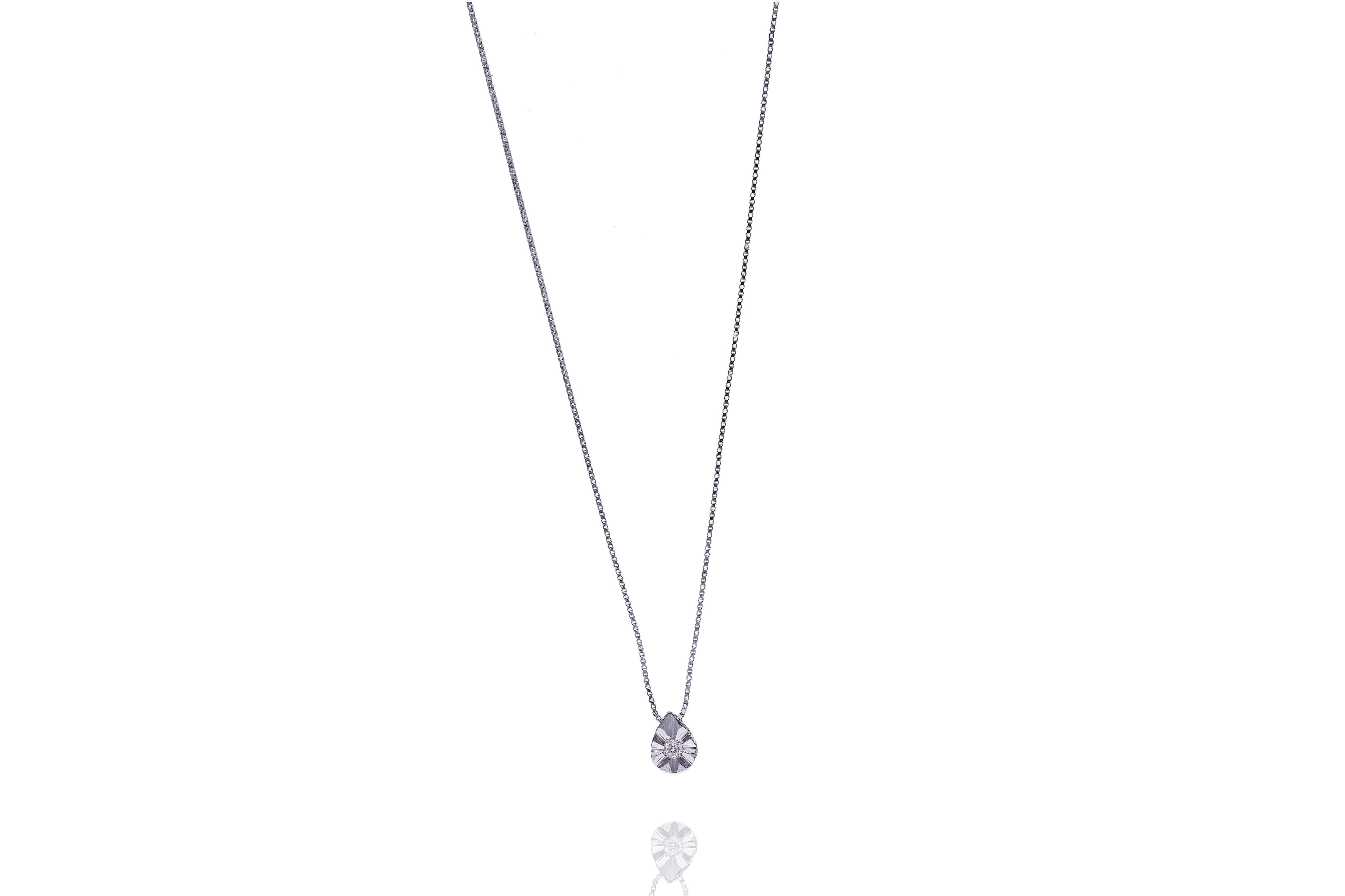 Collana con diamante - Asta Preziosi