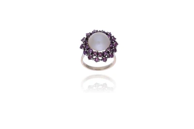 Anello con rubini e perla mabe' - Asta Preziosi Anello con rubini e perla mabe' - Asta Preziosi