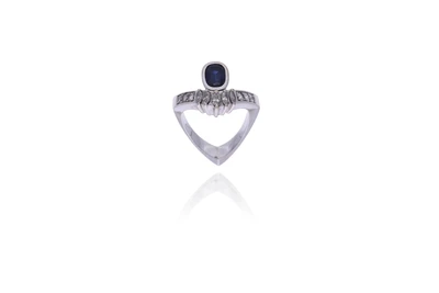 Anello con zaffiro e diamanti - Asta Preziosi Anello con zaffiro e diamanti - Asta Preziosi
