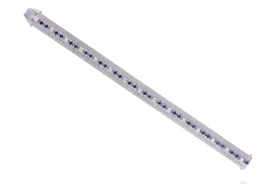 Bracciale con diamanti, zaffiri e pietre - Asta Preziosi Bracciale con diamanti, zaffiri e pietre - Asta Preziosi